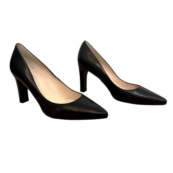 SESTO MEUCCI Leather Heels Made in Spain Size 8.5M Classic Luxe Business Preppy - Picture 1 of 11
